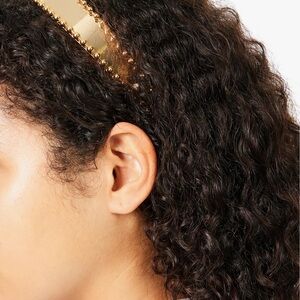 Lelet NY Liv 14ct yellow gold-plated brass headband